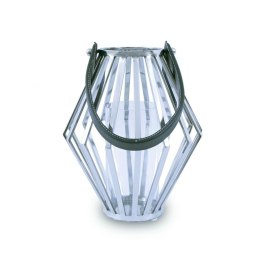 Lampion geometryczny ze stali wys. 31 cm