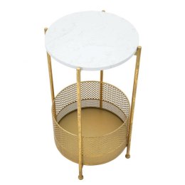 Okrągły marmurowy stolik TABLE BASKET