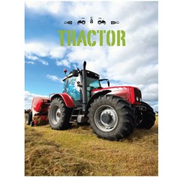 Koc polarowy 100x140 Traktor czerwony