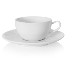 Filiżanka ze spodkiem różyczki DUKA SARA 200 ml porcelana