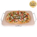 Kamień do pieczenia pizzy z podstawką DUKA PIZZA STONE 38x30 cm ceramiczny