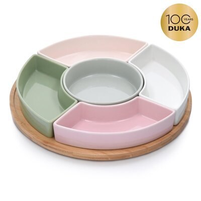 Mini taca obrotowa do serwowania DUKA WAREWOOD MINI 21 cm porcelanowa