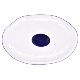 Półmisek DUKA KROG 30x20 cm biały granatowy porcelana