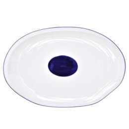 Półmisek DUKA KROG 35x23 cm biały granatowy porcelana