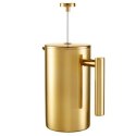 Zaparzacz do kawy French Press DUKA BARISTA 1100 ml złoty stal nierdzewna