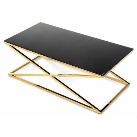 Stolik kawowy Saliba Gold Black 120 cm