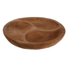 Patera na przekąski drewno teak 34 cm