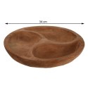 Patera na przekąski drewno teak 34 cm