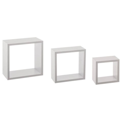 Półki ścienne Cube White 3 sztuki