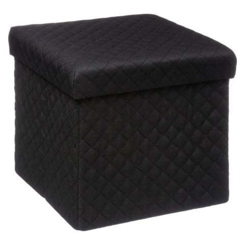 Pufa Bella Black 31x31 cm ze schowkiem