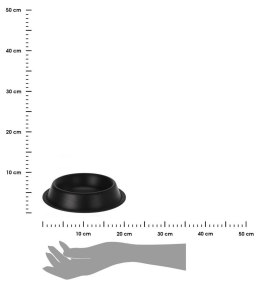 Miska na karmę dla psa i kota czarna