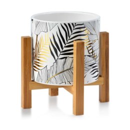 Doniczka Ava Jungle White and Gold