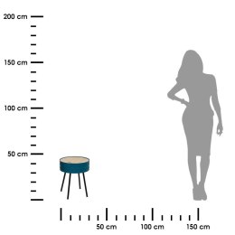 Stolik kawowy Shiro niebieski