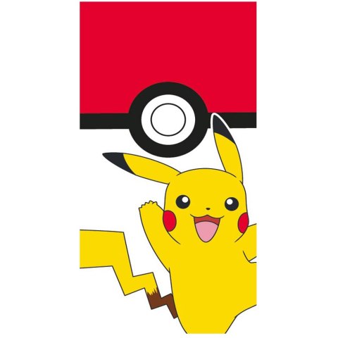 Ręcznik bawełniany 70x140 Pokemon Pikachu biały