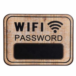 Tablica ścienna brązowa Wifi Password