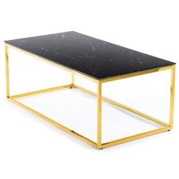 Ława Rekta Gold Black 120 cm