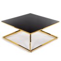 Stolik kawowy Diamanto Gold Black 100 cm