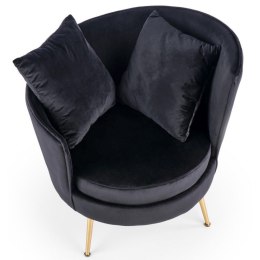 Fotel wypoczynkowy Almond Velvet Black