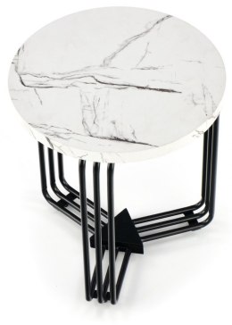 Stolik kawowy Antica White Marble 40 cm