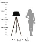 Lampa podłogowa Runo Black 145 cm