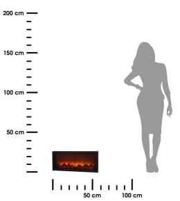 Kominek elektryczny LED 57x25 cm