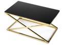 Stolik kawowy Saliba Gold Black 90 cm