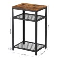 Stolik półka czarna rustykalna LOFT 75cm