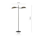 Lampa podłogowa LOTUS LP2 BLACK/GOLD