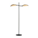 Lampa podłogowa LOTUS LP2 BLACK/RATTAN