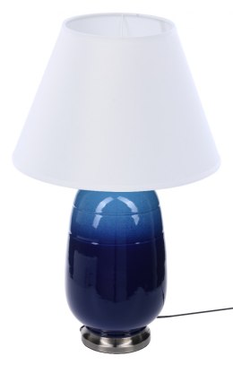 LAMPA STOŁOWA Z ABAŻUREM MAYFAIR BLUE 23X23X51CM