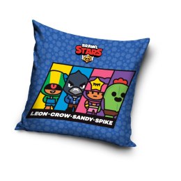 Poduszka mikrofibra 40x40 Brawl Stars niebieski