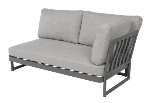 SOFA 2-OS OGRODOWA LEWA SUE GREY 172X91X71 CM