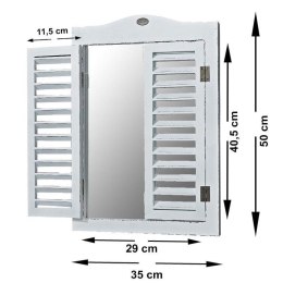 Lustro z okiennicami Fjord wys 50 cm
